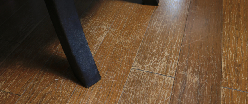 hardwood floor scratches